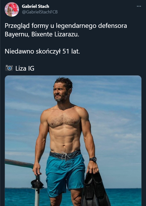 FORMA FIZYCZNA 51-letniego Bixente Lizarazu!